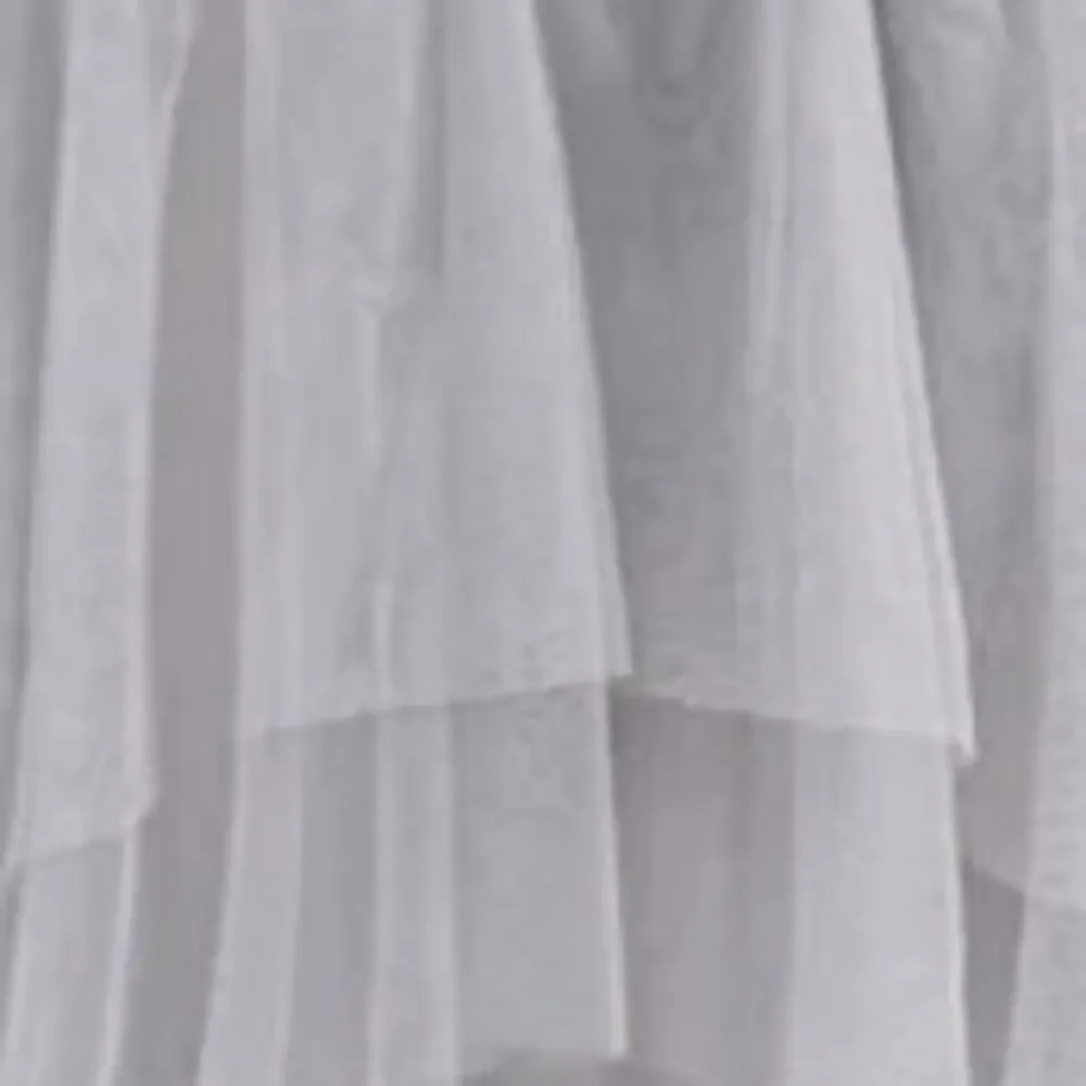Micas denim & tulle midi skirt in light blue and gray - Picture 8 of 8